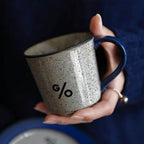 MUG WITH SAUCER - HANDMADE CERAMICS 6.76 OZ